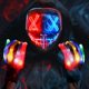 thumbnail image 1 of Set de máscara y guantes de Halloween Max Fun con iluminación LED brillante, 1 of 6