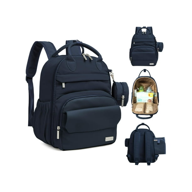 Mochila para Pañales KeaBabies PLAY 12L Impermeable de PU Cuero