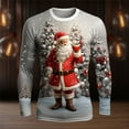 thumbnail image 1 of Amzcrzy Sudadera Para Hombre, Con Estampado Navideño, Informal, De Manga Larga Y Cuello Redondo, Color Rojo, Talla M, 1 of 3