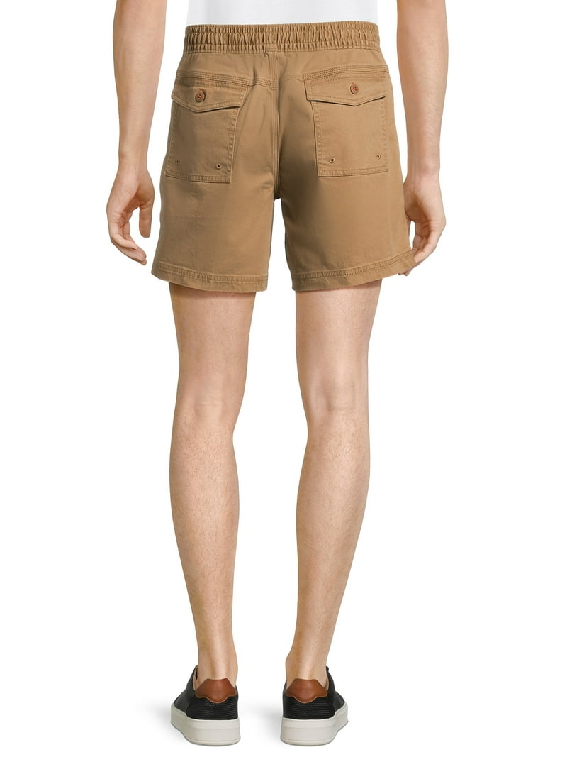 George Men's and Big Men's Twill Pull On Shorts with Drawstring