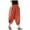 Red, variant on Hauaitttt Pants Waist Elastic Band Balloon Linen Loose Casual Women Summer Womens Beach Pants Lightweight Womens Sweatpants Tall Casual Pants Women with Pockets Womens Casual Pants and Tops Womens