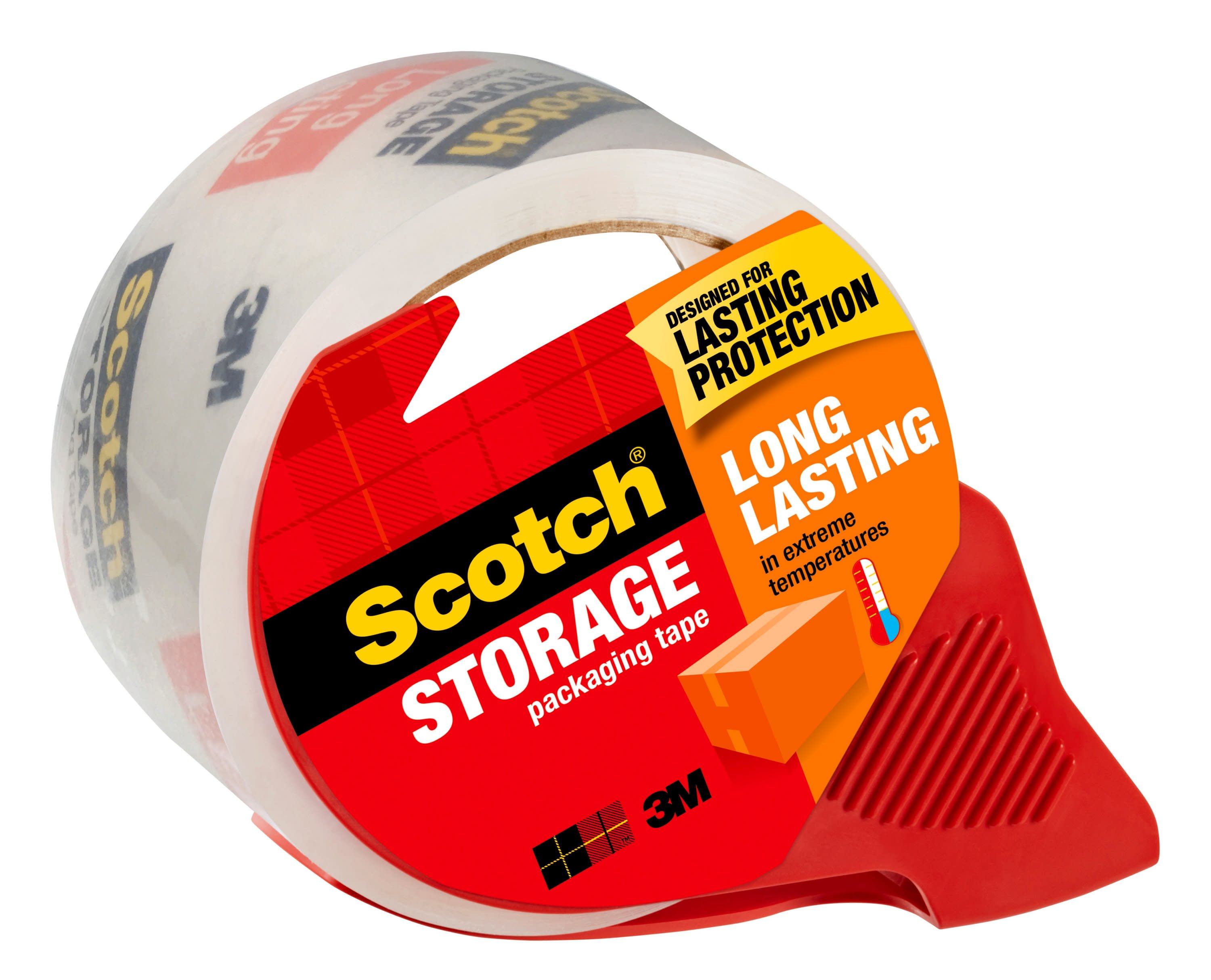 Scotch Light Duty Packaging Tape 605, Clear, Cold Temperature, 1 in x 72 yd, 36/Case