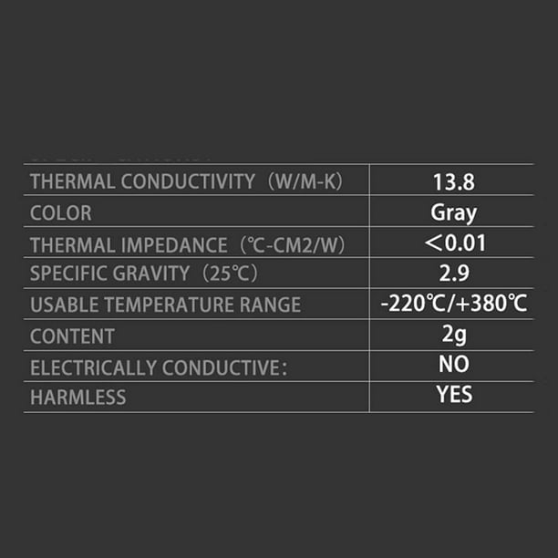 Pâte Thermique Thermalright TF8 13,8 W-MK, Haute Performance à