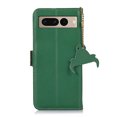 thumbnail image 6 of Tarise for Google Pixel 7 Pro Case 6.7 inch, Genuine Leather Card Holder RFID Blocking Shockproof Kickstand Luxury Business Case Cover Compatible with Google Pixel 7 Pro 2022 for Men Women, Green, 6 of 9