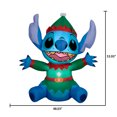thumbnail image 3 of Lumière de vacances gonflable de Noël, cousue en tant qu'elfe Disney, 48.0314 po x 23.622 po x 53.9369 po x 3.1532 lb, 3 of 6