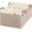 Brown and Beige, variant on StorageWorks Fabric Storage Bins, Large Storage Baskets with Metal Frame, Closet Organizers with Handles, 2-Pack, Black