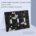 thumbnail image 4 of Hand Painted Line Art Butterflies Light Switch Cover Electrical Outlet Cover Replaceable Wall Plates 3-Gang, 4 of 8