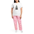 thumbnail image 4 of CafePress - Bernese Mt Dog Xmas Tree Pajamas - Women's Short Sleeve Print T-Shirt and Pants Light Cotton Pajama Set, 4 of 7