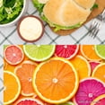 thumbnail image 3 of Joocar Citrus Fruit Print Placemat Set Of 4 For Home Kitchen Table Decor 12x18 inch Linen Table Mats Set Of 4 For Home Kitchen Table Decor 12x18 inch, 3 of 5