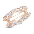 thumbnail image 4 of AFFY 0.20CT Moissanite Diamond Vintage Style Ring Guard Enhancer for Women 14K Rose Gold over Silver-7.5, 4 of 6