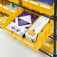 thumbnail image 5 of Seville Classics 8-Tier NSF 24-Bin Rack, 36" W x 14.25" D x 63.5" H, Yellow, 5 of 13