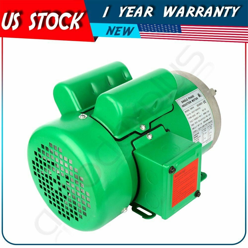 2 HP Agricultural electric motor 145T Frame 1725 RPM 115V/230V Single
