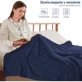 thumbnail image 3 of Cobija Matrimonial de Rayas Bluelander Azul Marino, 3 of 3