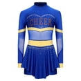thumbnail image 5 of Zaldita Kids Girls Glitter Cheerleading Uniform Cheer Leader Outfits Sparkly Dance Dress Leotard Performance Dancewear Royal 16, 5 of 7