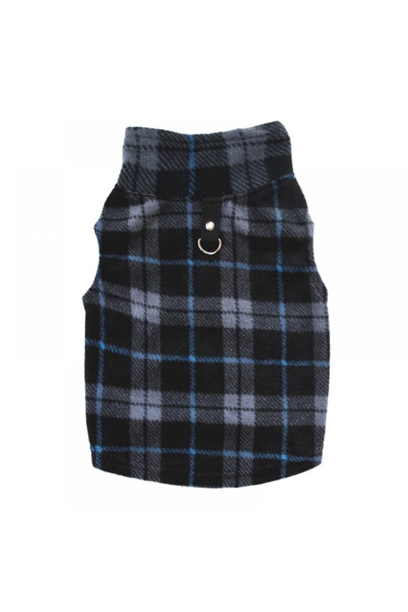 Cute Pet Dogs Autumn Winter Thickened Vest Coat Small Medium Dogs Warm Costume with Traction Ring