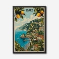 thumbnail image 2 of Italy Amalfi Coast Canvas Wall Art  Vibrant Mediterranean Coastal Print, 2 of 10