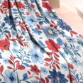 thumbnail image 3 of Pioneer Flower Floral Print Pattern Blanket,Comfortable Soft Flannel Throw Blanket,All Season,Warm Lightweight Blankets for Sofa Bed Couch Living Room Chair,30"x40", 3 of 4