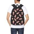 thumbnail image 4 of KLL Popcorn Pattern Carry on Backpack,16.5x12.5x5.5 Personal Item Bag Carry On Backpack Water Resistant Lightweight Daypack, 4 of 6