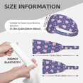 thumbnail image 2 of Pink Love Cute Pig Headbands for Women Men, Workout Elastic Sweat Band for Yoga Running Cycling Gym Exercise Non Slip Head Bands for Women's Hair, 2 of 5