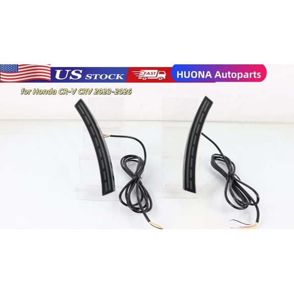 HUONA 2PCS LED Wheel Arch Lights Front Side Daytime Running Lights with Turn Signal for Honda CR-V CRV 2023-2026