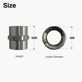 thumbnail image 3 of Naiture Brass 1/2 NPT Thread Female to Female Shower Adapter, Pipe Fitting Coupling, Brushed Nickel Finish, 3 of 4