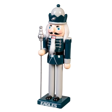 Philadelphia Eagles 12 Wooden Nutcracker Statue