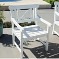 thumbnail image 4 of Bradley Outdoor 7-piece Wood Patio Dining Set in White, 4 of 7