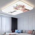 thumbnail image 2 of Fluorescent Light Covers 2 Pack 4x2 ft Pink Pig Ceiling Light Covers Flowers Wreath Light Filters for Classroom, Office & Home, Drop Ceiling Light Covers, 2 of 8