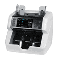 thumbnail image 1 of HECHKER Money Counter Machine Mixed Denomination Bill Counter, 2 CIS/UV/MG/MT/IR Counterfeit Detection, Serial Number, Currency Money Counter for Small Business Bank, Black Color, 1 of 2