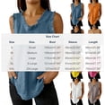 thumbnail image 3 of Women's Patchwork Tank Top Ruffle V-Neck Sleeveless Blouse Solid Color CasuaLoose Shirt For Dating Party Daily Wear, 3 of 8