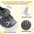 thumbnail image 4 of Zapatos de bebé FEETCITY para bebés descalzos, grises, de 6 a 12 meses, 4 of 7
