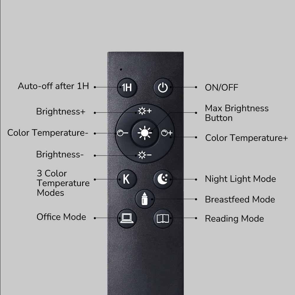 EDISHINE Modern Arc Gold Floor Lamps for Living Room with Remote, 5CCT, Dimmable, Metal Pole Lamps with Shade for Bedroom, Office, Read Lighting, LED Bulb Included