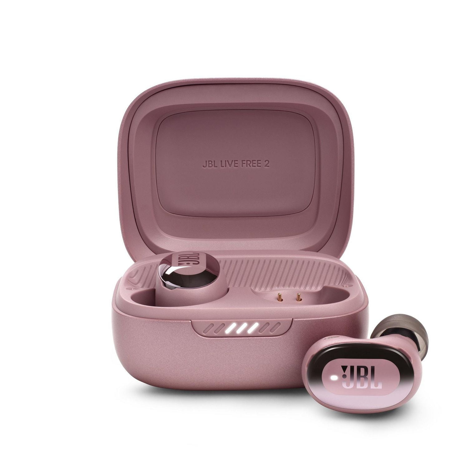 JBLイヤホン LIVEFREE2 TWSピンクBluetooth、ピンク JBL Live Free 2 TWS - True Wireless Noise Cancelling Earbuds