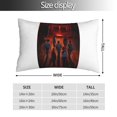 thumbnail image 4 of Fundas de almohada de Stranger Things, fundas de almohada mullidas súper suaves y acogedoras con cremallera, 20 x 30 pulgadas, dormitorio, sofá, sillón, funda de almohada para todas las estaciones, 4 of 8
