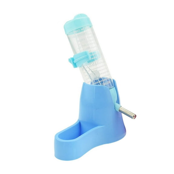ievspot 80/120ml Hamster Rabbit Water Bottles 2 in 1 Free Standing Bottle with Stand and Food Bowl Cage Hanging Water Dispenser