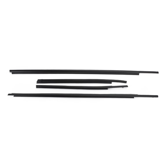 4Pcs Car Window Weatherstrip Seal Belt Moulding For Toyota Tundra Double Cab 07-20