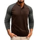 thumbnail image 1 of Blusas y camisas de manga larga con cuello redondo para hombre, suéter deportivo informal con botones y cuello redondo, blusas de manga larga con cuello redondo, blusa de poliéster para hombre, 1 of 6