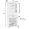 thumbnail image 3 of Crosley Brands Lydia Tall Cabinet White, 3 of 8