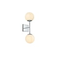 thumbnail image 3 of Living District Neri 6 Inch Wall Sconce White Shade in Chrome, 3 of 7