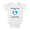 Blue Heart, variant on My Best Friend is A Nova Scotia Duck Tolling Retriever Dog Funny Baby Romper 0-3 Months