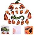 thumbnail image 5 of DIYOO Halloween Pumpkin Face Stickers 17pcs/set Large Decorative Vinyl Decals for Trunk or Garage Door Eyebrow Monster Accessories Fit Windows Archways and Car Decor, 5 of 11