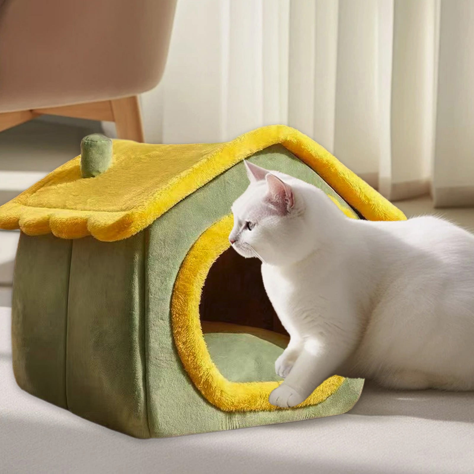 JLFNYA Indoor Dog House Winter Warm Dog House Insulation Washable Dog Kennel Cat Hideaway for Small and Medium-Sized Dogs and Cats