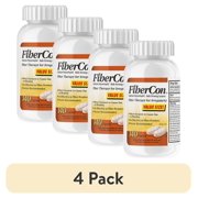 (4 pack) FiberCon Fiber Therapy Coated Caplets, Safe, Simple & Comfortable Insoluble Fiber for Bowel Irregularity, Comfortable Constipation Relief with No Gas or Bloating, 140 Caplets