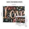 thumbnail image 5 of 500 pcs jigsaw puzzles 500 pieces Love' Slogan Flower,Stunning Artwork of Adults,Classic Flower Love Slogan Wooden Puzzle 500 Piece,Gift for Flower Enthusiast,Creative Activity Hobbies for Adults, 5 of 6