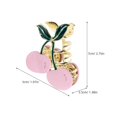 thumbnail image 2 of Cherry Hair Clip Alloy Claw Clip for Women Pink Durable Hair Accessories, 2 of 5
