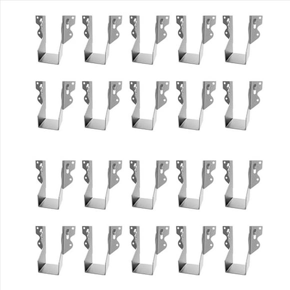 20Pcs Strong Tie Brackets LU24 2X4 Joist Hanger Galvanizing Face Mount Joist Hangers for Wood Hurricane Ties Rafter Ties