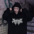 thumbnail image 3 of Yokua Y2K Harajuku Drawstring Hoodies Women Gothic Punk Graphics Oversized Sweatshirt, 3 of 13