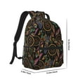 thumbnail image 2 of Yiaed Decorative Feathers Print School Backpack College Backpack Daypacks for Students High School Spacious and Durable Daypack for Work and Travel-One Size, 2 of 6