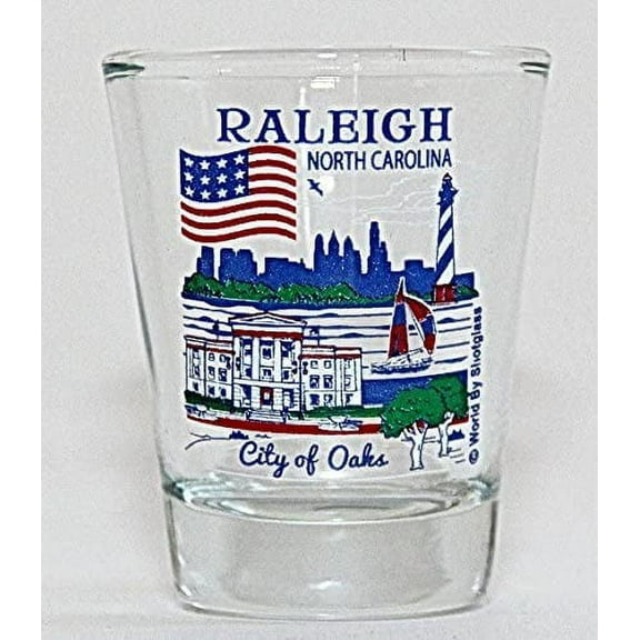 Raleigh North Carolina Great American Cities Collection Shot Glass