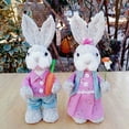 thumbnail image 5 of Rabbit Decorations Rabbits Bunny Animal Model 2pcs Easter Theme Party Supplies Ornaments 23cm/9in, 5 of 6